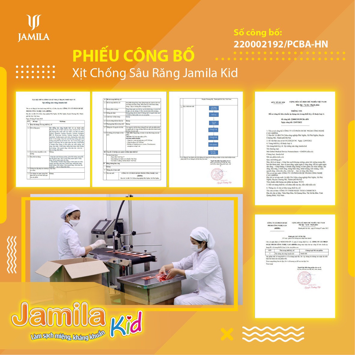 Xịt Chống Sâu Răng Jamila Kid